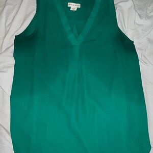 Adrienne Vittadini Teal V-Neck Tank Top